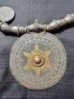 Rare  Vintage Omani Somt With 8 Maria Theresa Thaler Coins And Gilded Medallion