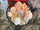 Himalayan Salt Crystal Basket Lamp Natural Glow Rock Light With Dimmer Switch