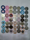 Lot Of 48 Las Vegas Casinos Vintage Clay Chips   Tokens  Some Very Rare 