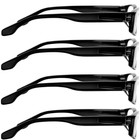 New Reading Glasses   Best Readers 4 Pack   Black   Flex Hinges Duratight Screws