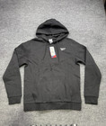 Reebok Men s Left Chest Logo Training Hoodie Sweatshirt Fleece Jacket Black