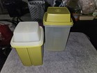 Two  2   Vintage  Tupperware Pick-a-deli Pickle Keeper Containers