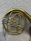 Vintage Antique Brass French Horn No Case Or Mouthpiece