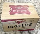 Miller High Life Wooden  Chest Cooler With Leather Handles 24    X 18   1 2 X 14   1 2