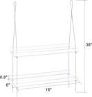 2-tier Acrylic Window Wall Hanging Clear Plant Shelves For Windows