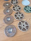 10x Lot 8mm Movie Film Empty Metal Reels 5      6      Compco  Scherer Harwood Wood 