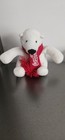 Coca Cola Coke Mini Plush Polar Bear W  Holiday Red Scarf  Stuffed Animal As Is