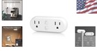 Wifi Alexa   Google Compatible Smart Plug  Dual Socket Remote Control