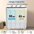 14lbs Mini Compact Portable Washing Machine 9 5lbs Washer   4 5lbs Spinner Dryer