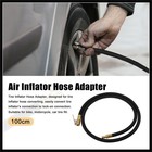 100cm 39  Tire Valves Connect Pipe Air Chuck Inflator Pump Extension Hose