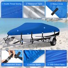 Trailerable Boat Cover Waterproof Heavy Duty Marine Grade Fits V-hull Runabouts
