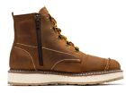 6  Medium Side-zipper Wedge Boots For Men Soft Moc Toe Motorcycle Work Boots Eh