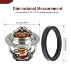 Thermostat With O-ring 7052496 For Polaris Rzr 800 2011-2014   Rzr 570 2012-2022