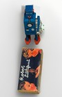 Vintage Robot Lilliput Ms 397 Np 5357 Wind Up Tin Toy W  Box Blue Retro Style
