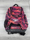 Speedo Teamster Backpack 25l Pink Digicam Colorful Waterproof Wet Compartment