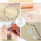 Jewelry Repair Kit 1200 Jump Rings With Clasps Pliers Tweezers Silver Set