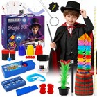 Magic Kit For Kids - 50  Tricks  Wand   Costume  Beginner s Magic Set  Gift For