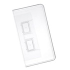 Transparent Wall-mounted Cosmetic Storage Box No Drill Space Saving Rustproof
