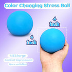 Giant Squishy Stress Balls For Kids And Adults  4-inch Jumbo Squeeze Balls  Stre
