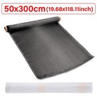 40  - 118  Real Carbon Fiber Fabric Cloth Roll 3k 200gsm 2x2 Twill Weave Black