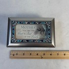 Cottage Garden Mother Music Box Photo Frame Keepsake Jewelry Box Silver