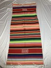 Mexican Serape Blanket Vintage Style Striped Rug Poncho Throw Cazadores Tequila