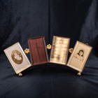 Antique French Quadriptych Photo Frame Beveled Glass Bronze Flower Art Deco Four