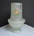 Vintage Westmoreland Frosted Rose Fairy Lamp  taiwan 