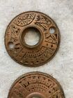 Antique Pair Of Brass Bronze Door Knob Rosettes Victorian Eastlake Door Hardware