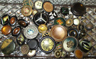 Awesome Lot Small   Medium Antique Victorian Celluloid   Metal Buttons