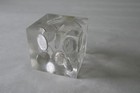 Vintage 1977 Dime Coin Lucite Paperweight