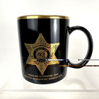 Missouri Coroners  And Medical Examiners Black And Gold Ceramic Coffee Mug