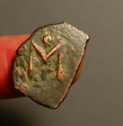 B22-53  Byzantine Heraclius 610-641ad Ae Follis Constantinple 3 Standing Figures