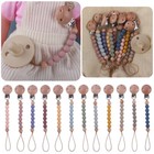 Dummy Clip Baby Boys Girls Pacifier Soother Chain Holder Strap Clips Silicone
