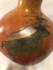 Beautiful Gourd  Hand Painted Vase With Signature
