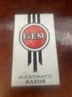 Vintage Gem Micromatic Razor With Box And Blades