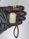 Two Unusual Chinese Soapstone hardstone stome Pendants 