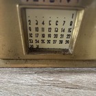 Vintage Metal Perpetual   50 Year   Slydit desk Calendar Art Deco Sliding Usa
