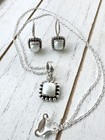 Vintage Silpada 925 Sterling Silver Jewelry Set- Earrings Pendant