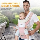 6-in-1 Baby Sling Carrier With Hip Seat  Ergonomic M Position Newborn To Toddler