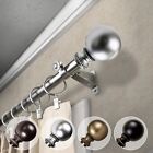 Cleo 3 4    Adjustable Window Drapery Curtain Rod 28 -170   5 Sizes  4 Colors 