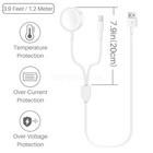 Magnetic Charging 3 In 1 Usb Charger Cable For Apple Watch Iwatch Se 6 5 4 3 2 1