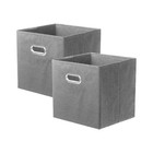 10  6 Pcs Fabric Storage Bins Box Organizer Cube Basket Container