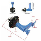 2 Pack 8800lbs Heavy Duty Shipping Container Wheels 6 X 5 5 Lug Axle Wheel Kit