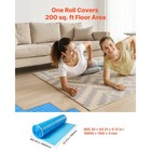 Floor Underlayment 200 Sq Ft 3mm 3-in-1 Vapor Barrier For Laminate Blue
