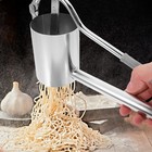 Stainless Spaghetti Maker Steel Manual Noodle Press Machine Hand Pasta Silver
