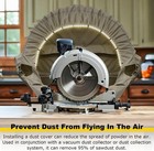 Miter Saw Dust Hood With Light  Miter Saw Dust Collector Attachment 