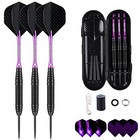 Darts Metal Tip Set - 3 Pack Professional 22 Grams Steel Tip Darts With Slim 
