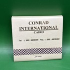 Conrad International Hotel Matchbook - Cairo  Egypt - 2  Long - New  Never Used