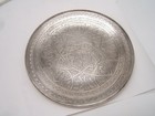 2 Egyptian Silver Trays Plates Mansoor Sons Egypt 900 Silver Handmade